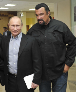 Putin och Seagal 2013.